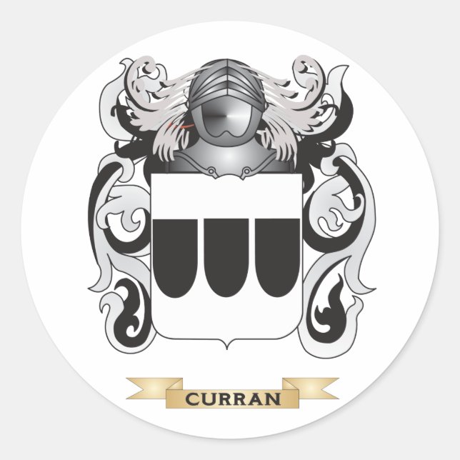Curran Coat of Arms Classic Round Sticker (Front)