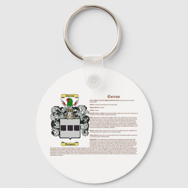 Curran (meaning) key ring (Front)