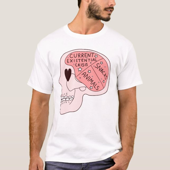 Current Existential Crisis Snacks Animals T-Shirt (Front)