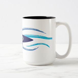 Current Kayak Two-Tone Coffee Mug