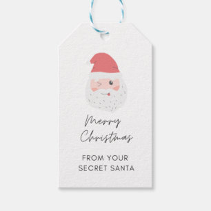 Current Modern Secret Santa Gift Exchange Gift Tag