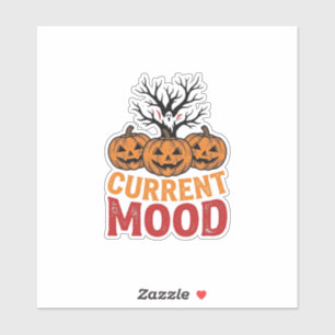 Current Mood Halloween Pumpkin Vintage Shirt Desig