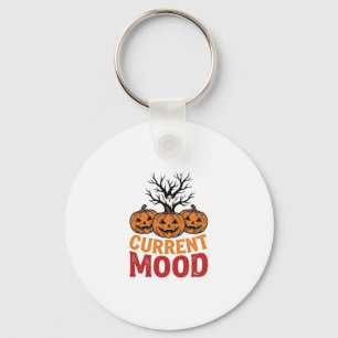 Current Mood Halloween Pumpkin Vintage Shirt Desig Key Ring