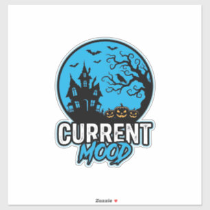 Current Mood Halloween Vintage Engraving Vector_1