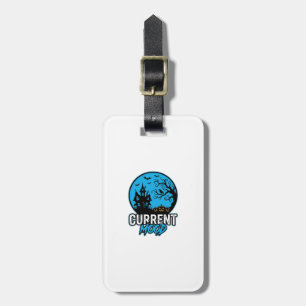 Current Mood Halloween Vintage Engraving Vector_1 Luggage Tag