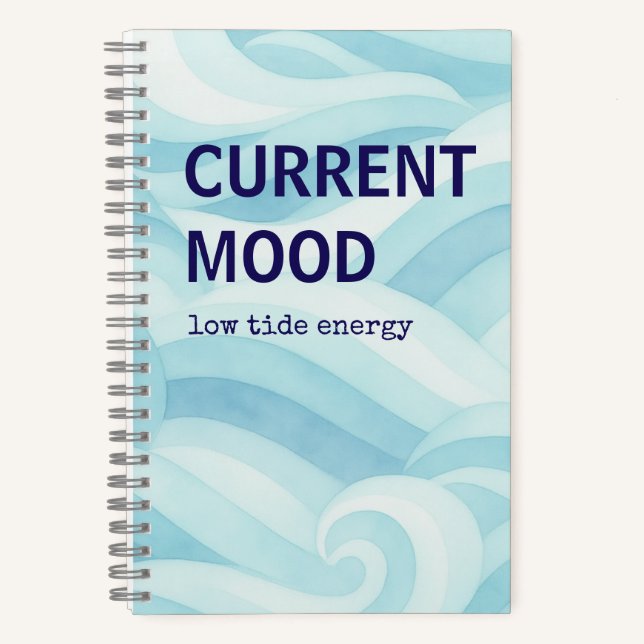 Current Mood Low Tide Energy Journal | Beach Vibes (Front)