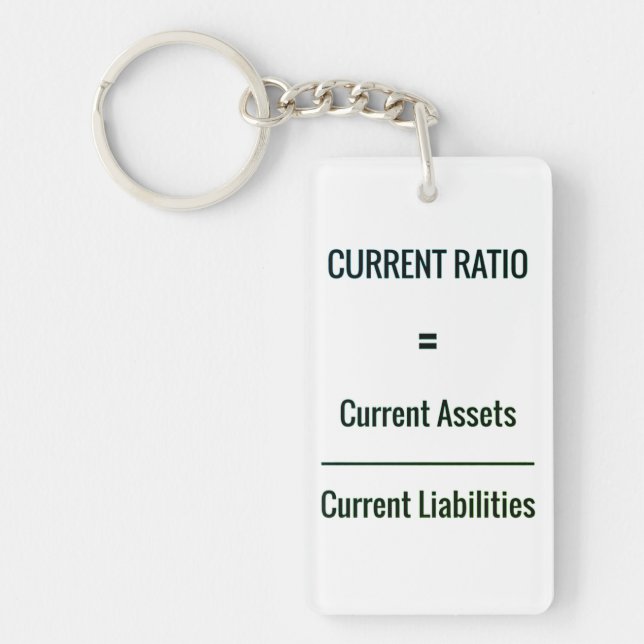 "Current Ratio" Key Ring (Front)
