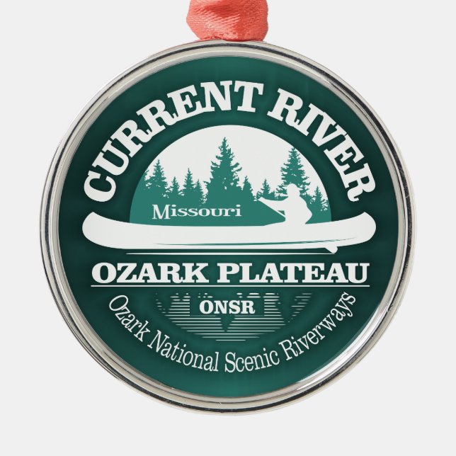 Current River (canoe) Metal Ornament (Front)