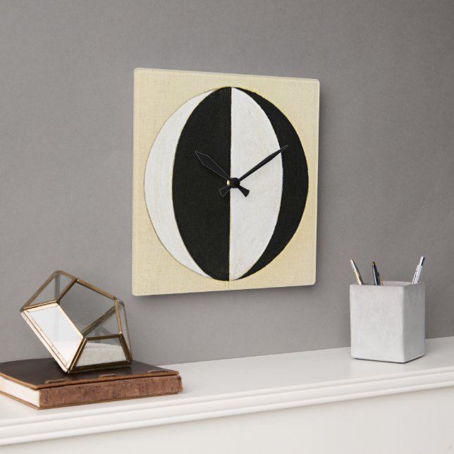 Current Standpoint of Mahatmas by Hilma af Klint  Square Wall Clock (Office)