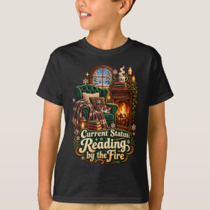 Current Status Reading by the Fire Winter T-Shirt