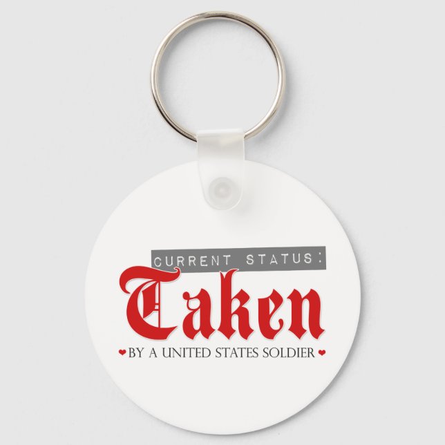 Current Status: Taken by a Soldier Key Ring (Front)