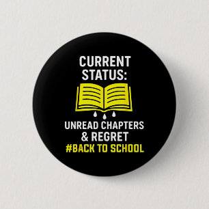 Current Status Unread Chapters And Regret 6 Cm Round Badge