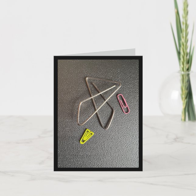 Currently holding it altogether with a paperclip card (Front)