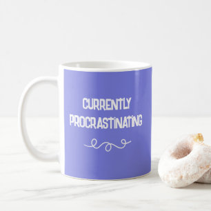 Currently Procrastinating Periwinkle Purple Mug