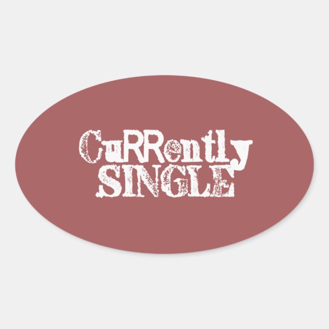 CURRENTLY SINGLE OVAL STICKER (Front)