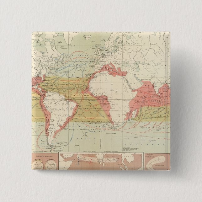 Currents of air 15 cm square badge (Front)