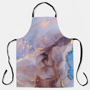 Currents of translucent hues, snaking metallic swi apron