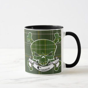 Currie Tartan Skull Mug
