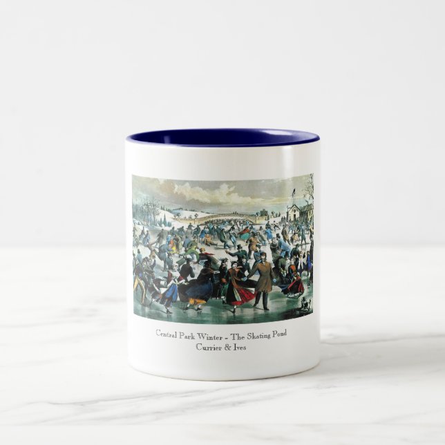 Currier & Ives - Mug - Central Park Winter (Center)