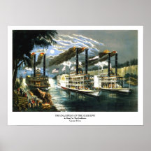 Currier & Ives - Poster - Champions Mississippi
