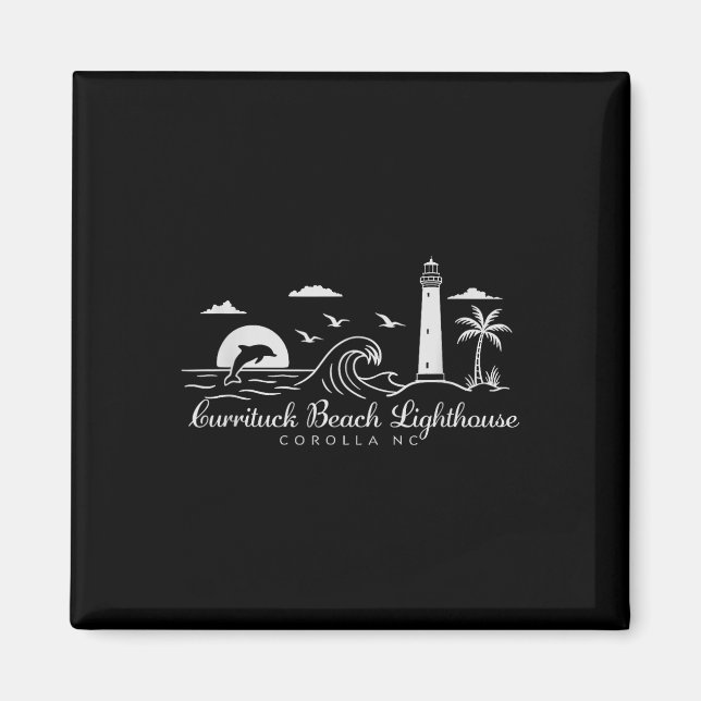 Currituck Beach Lighthouse Corolla North Carolina  Magnet (Front)