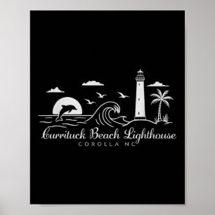 Currituck Beach Lighthouse Corolla North Carolina  Poster