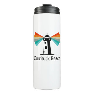 Currituck Beach Lighthouse Rainbow Thermal Tumbler