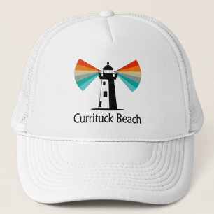 Currituck Beach Lighthouse Rainbow Trucker Hat