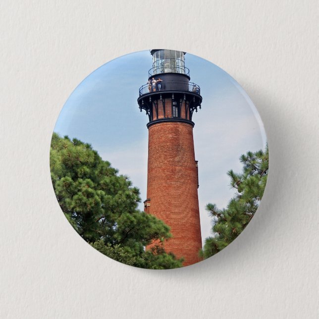Currituck Lighthouse 6 Cm Round Badge (Front)