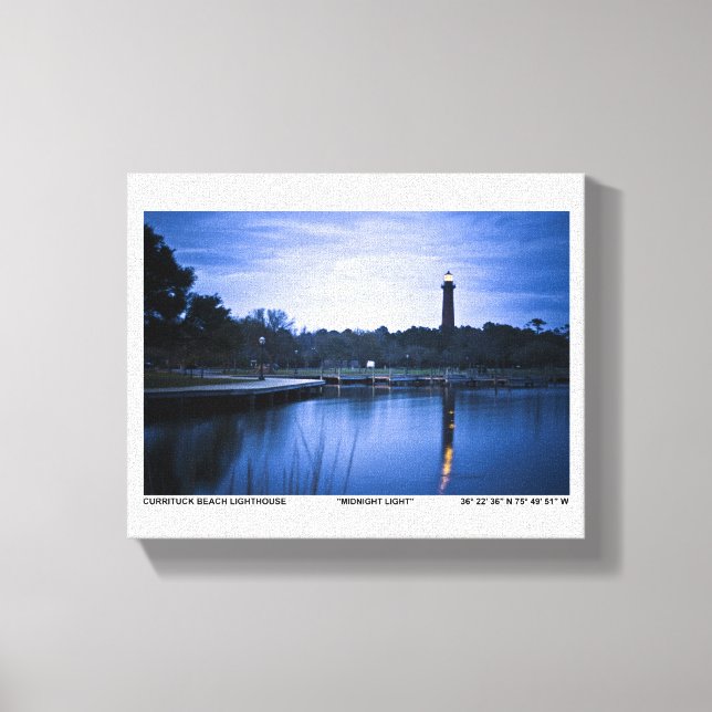 Currituck Lighthouse. Canvas Print (Front)