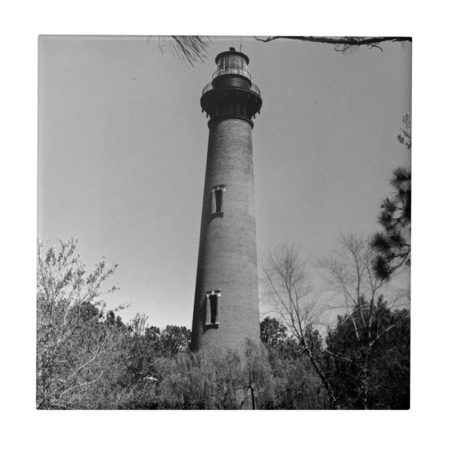Currituck Lighthouse Ceramic Tile (Front)