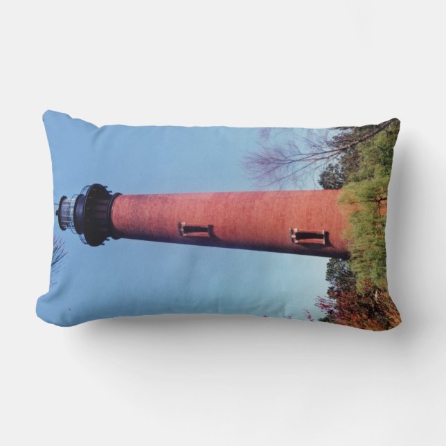 Currituck Lighthouse Lumbar Cushion (Front)