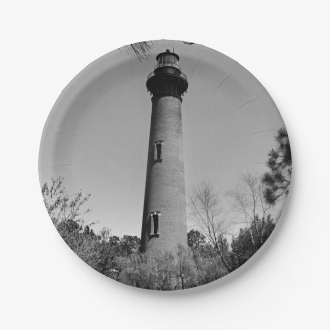 Currituck Lighthouse Paper Plate (Front)