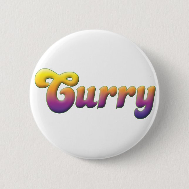 Curry 6 Cm Round Badge (Front)