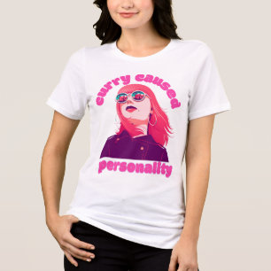 Curry Caused Personality Curry Lover Tri-Blend Shirt