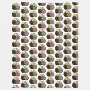 Curry Goat Rice and Peas Jamaican Caribbean Food Fleece Blanket