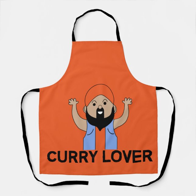 Curry Lover | Indian Cousin | Corry Cook | Foodies Apron (Front)