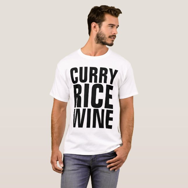 CURRY RICE WINE T-shirts (Front Full)