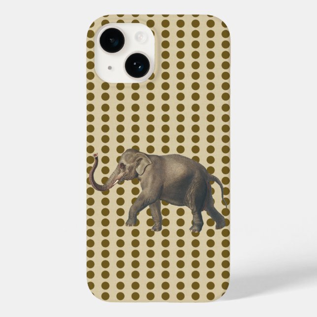 Curry Spice Moods Dots with Elephant Case-Mate iPhone Case (Back)