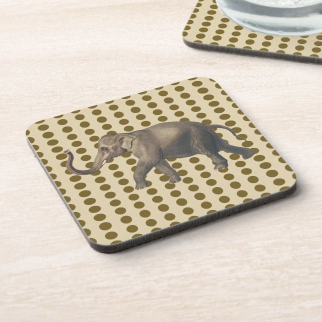 Curry Spice Moods Dots with Elephant Coaster (Left Side)