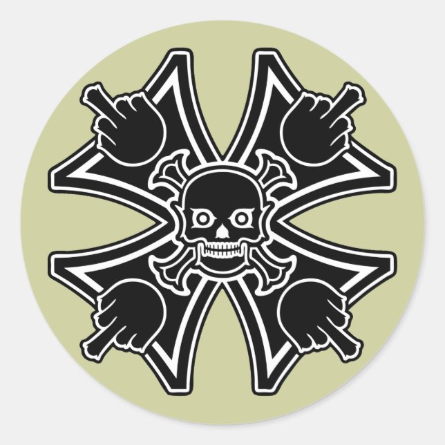 Curse of the Maltese Bird Classic Round Sticker (Front)