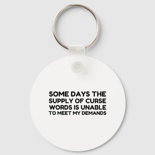 CURSE WORDS DEMAND KEY RING (Front)