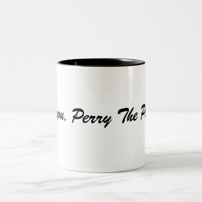 Curse you, Perry The Platypus Two-Tone Coffee Mug (Center)