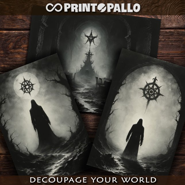 Cursed altars and black magic adepts  wrapping paper sheet (Creator Uploaded)