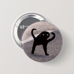 Cursed Cat Meme Pin Button