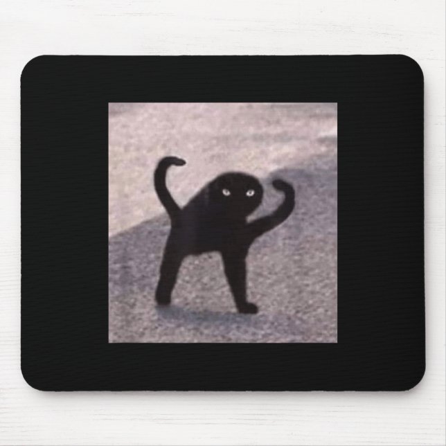 Cursed Cat Memes Cursed Cat Angry As Good Meme  Mouse Pad (Front)
