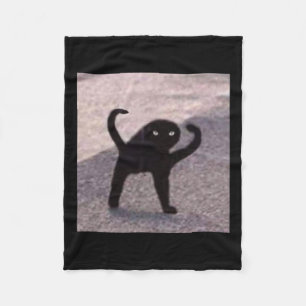 Cursed Cat Memes Cursed Cat Angry As Meme Fleece Blanket