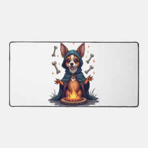 Cursed Chihuahua Ritual Dog Desk Mat