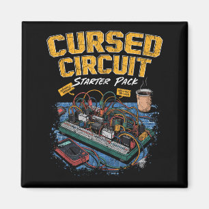 Cursed Circuit Starter Pack Funny Electronics Hall Magnet