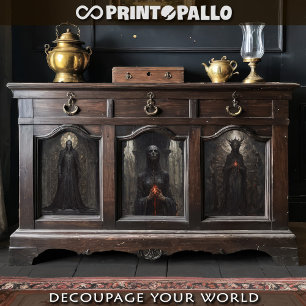 Cursed gothic souls and demons wrapping paper sheet